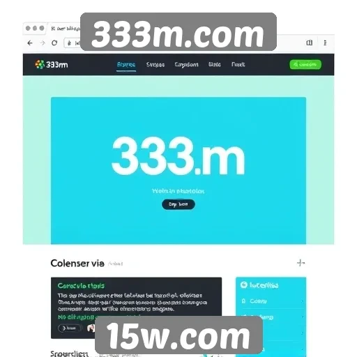 Análise da interface do usuário do site 333m.com